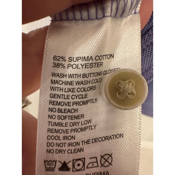 Tommy Bahama Men's IslandZone® Pique Emfielder 2.0 Polo Lavender Sz Large - Picture 3 of 5